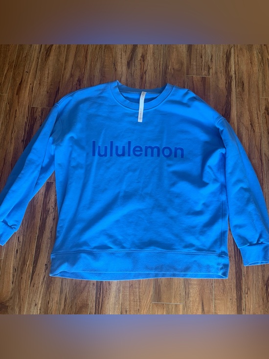 lululemon athletica Tops - Lululemon Blue Crewneck Sweatshirt Womens size 10
